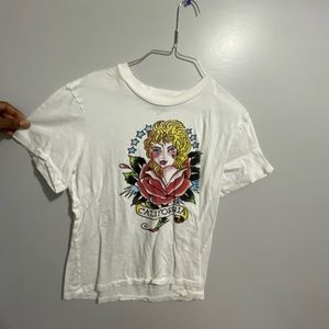 Ed Hardy Unisex cropped tee